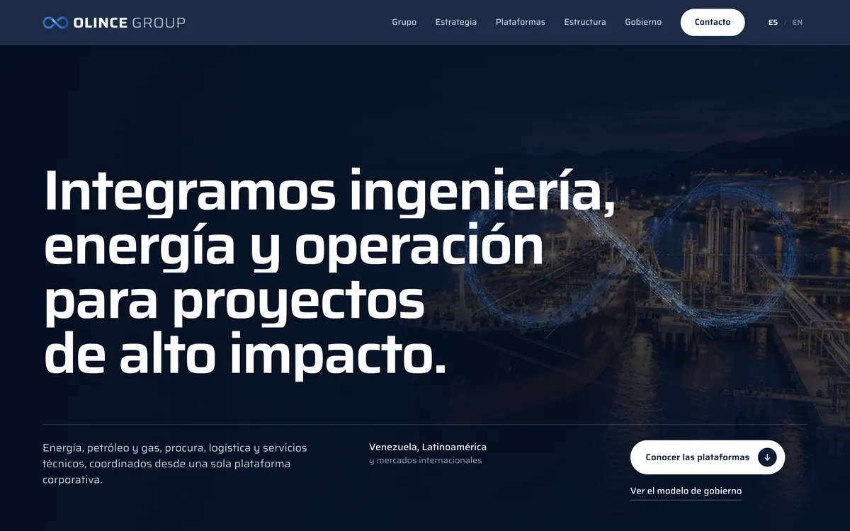 Olince Group: projeto da Ocean IT