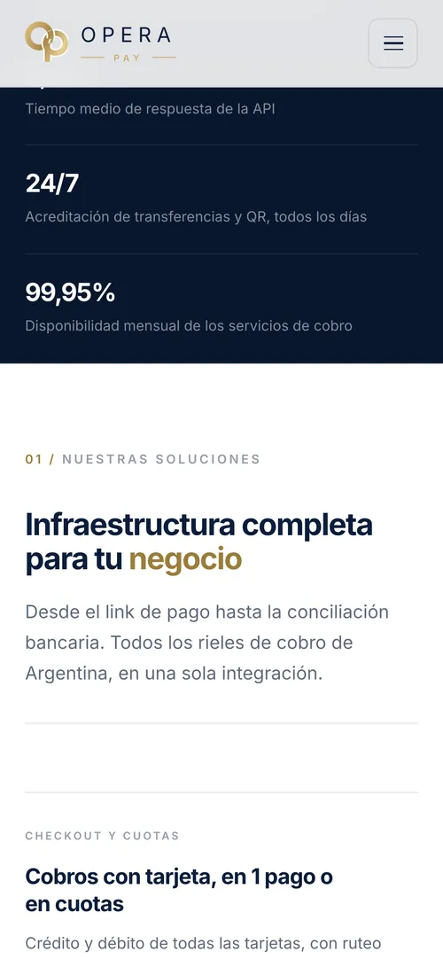 Opera Pay: versão mobile